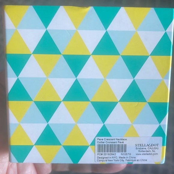 Stella & Dot Pave Crescent Necklace - Picture 3 of 7